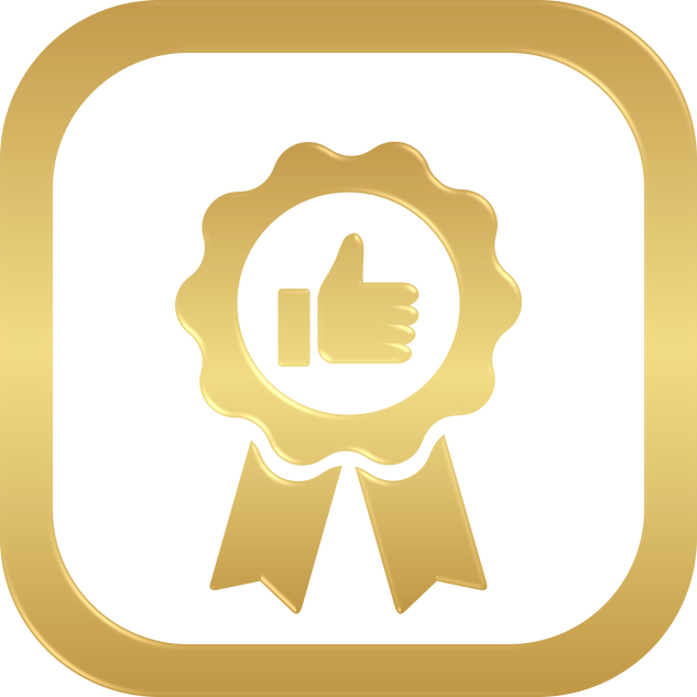 Gold Satisfaction Guaranteed Icon
